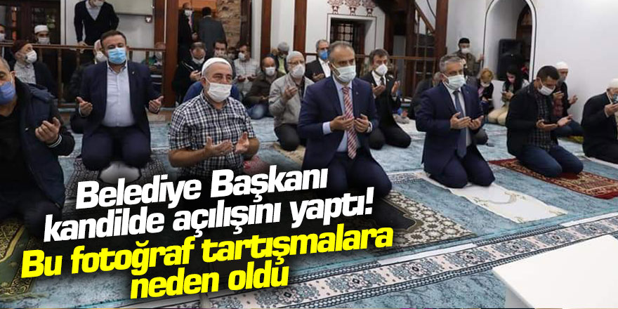 Bursa Büyükşehir Belediye Başkanı Alinur Aktaş kandilde açılışını yaptı! Bu fotoğraf tartışmalara neden oldu 
