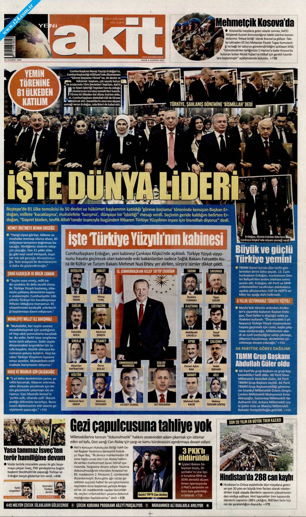 Gazeteler, Erdoğan’ın açıkladığı yeni kabine listesini manşetlerine nasıl taşıdı? İşte günün manşetleri 6