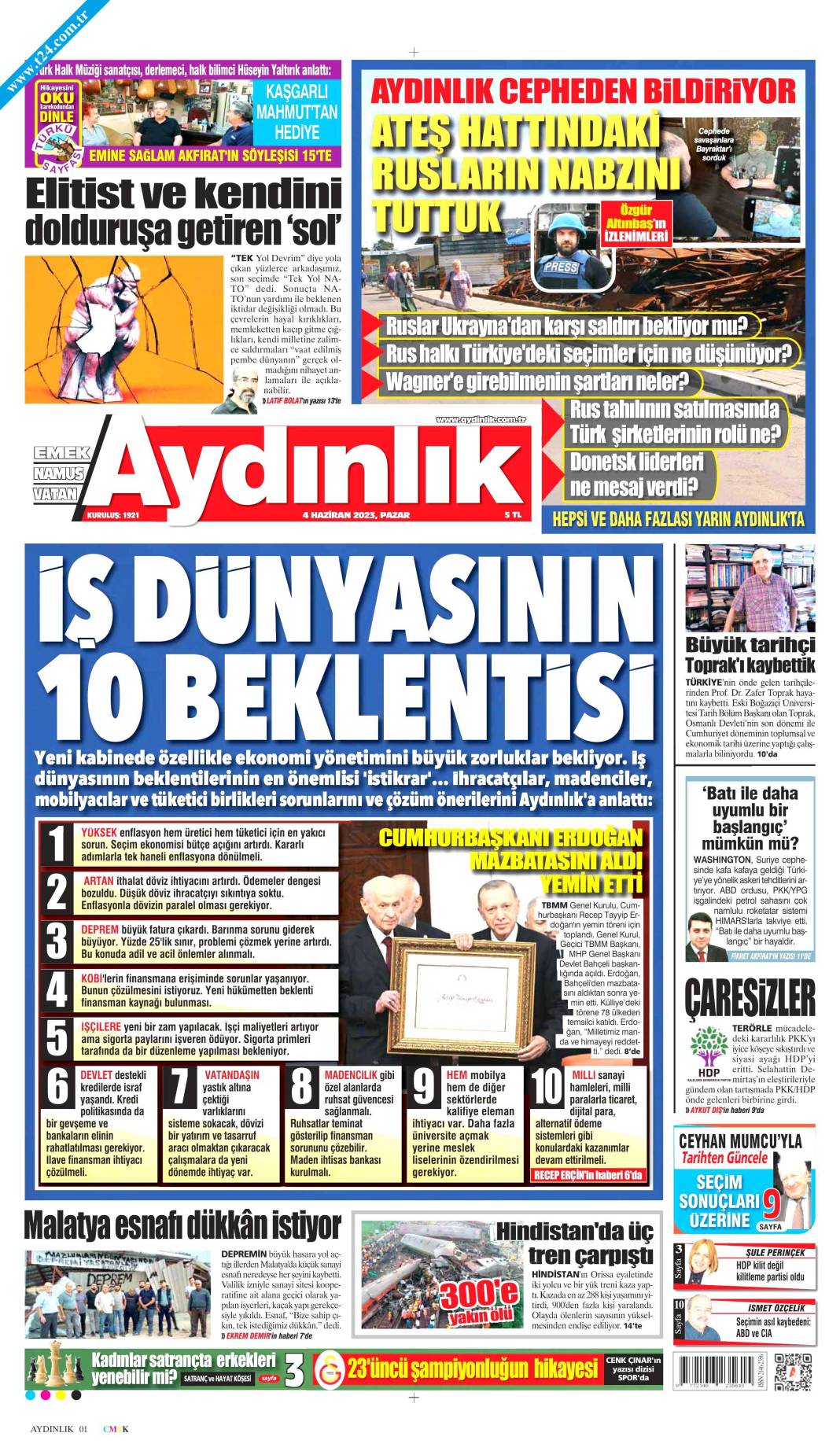 Gazeteler, Erdoğan’ın açıkladığı yeni kabine listesini manşetlerine nasıl taşıdı? İşte günün manşetleri 2