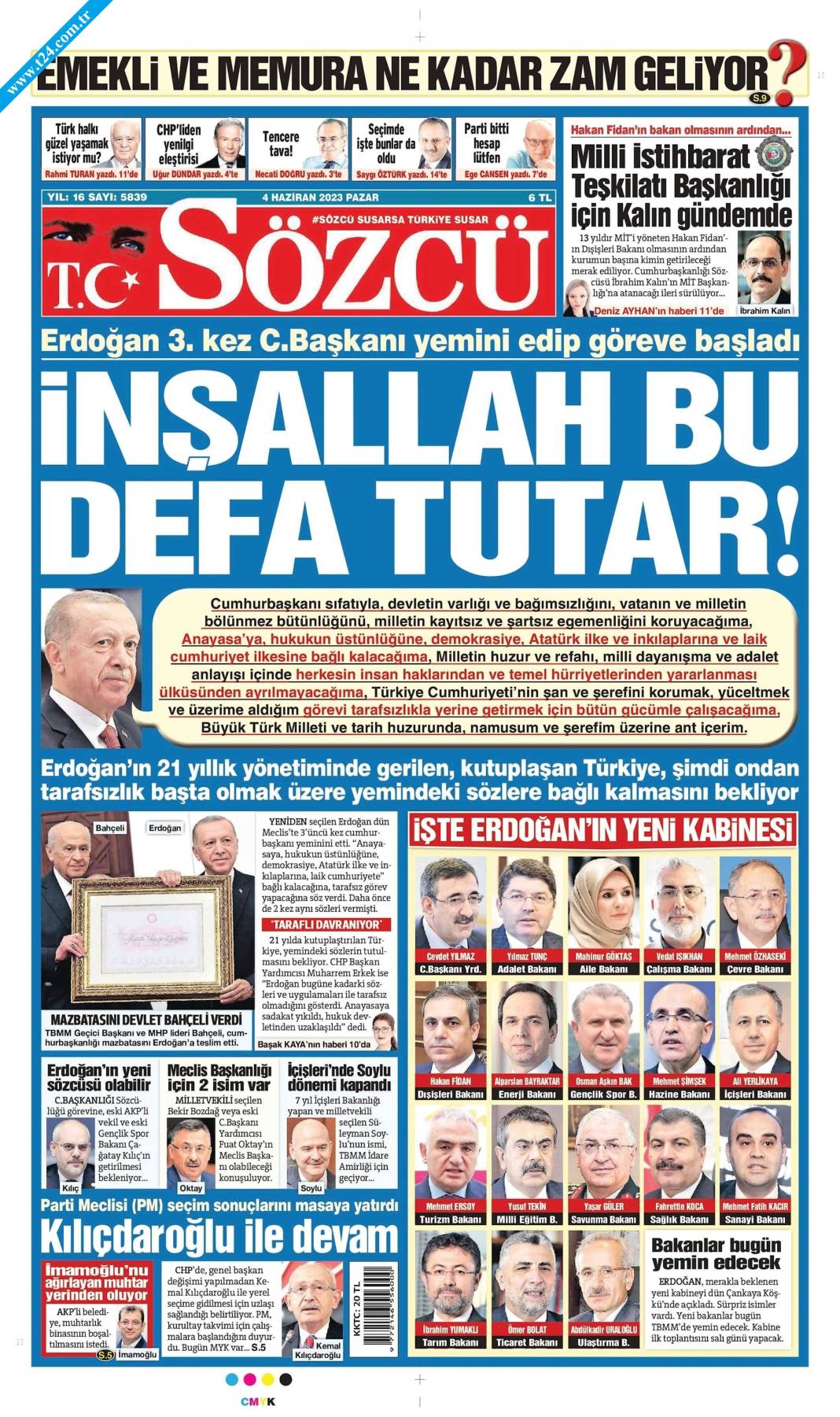 Gazeteler, Erdoğan’ın açıkladığı yeni kabine listesini manşetlerine nasıl taşıdı? İşte günün manşetleri 17