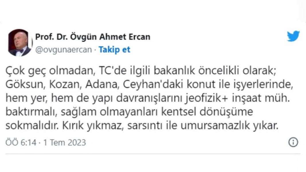 Prof. Dr. Ahmet Ercan'dan kritik deprem uyarısı: “Çok geç olmadan” diyerek il ve ilçeleri sıraladı 4