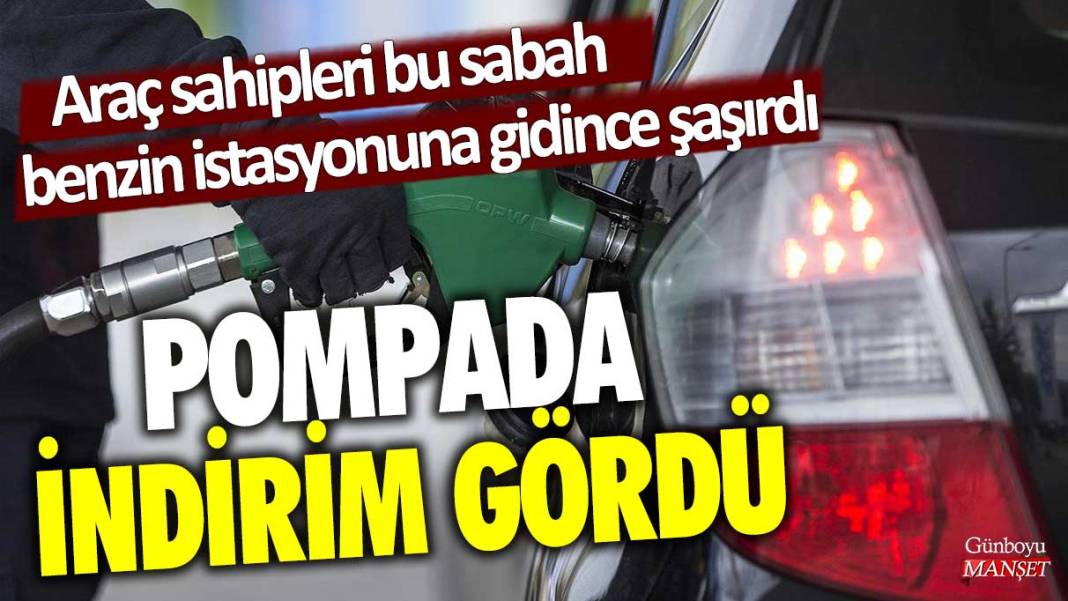 Araç sahipleri bu sabah benzin istasyonuna gidince şaşırdı! Pompada indirim gördü 1