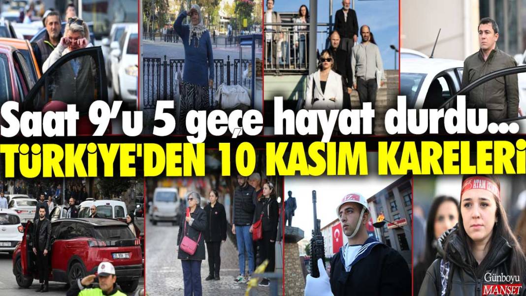 Saat 9'u 5 geçe tüm ülkede hayat durdu: İşte Türkiye'den 10 Kasım kareleri 1