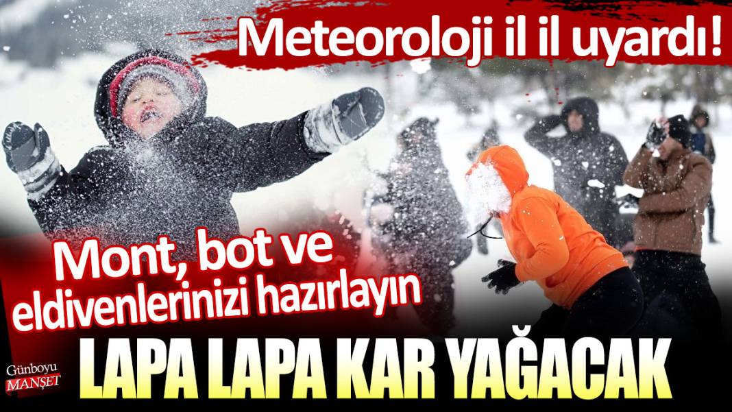 Meteoroloji uyardı: Mont, bot ve eldivenlerinizi hazırlayın lapa lapa kar yağacak! 1