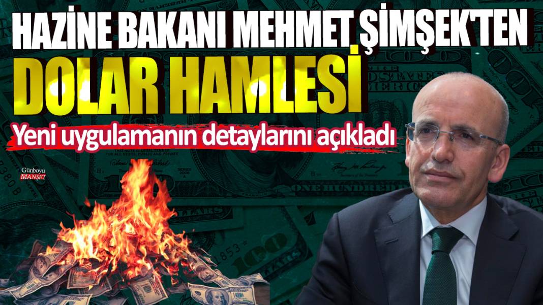 Hazine Bakanı Mehmet Şimşek'ten dolar hamlesi! Yeni uygulamanın detaylarını açıkladı 1