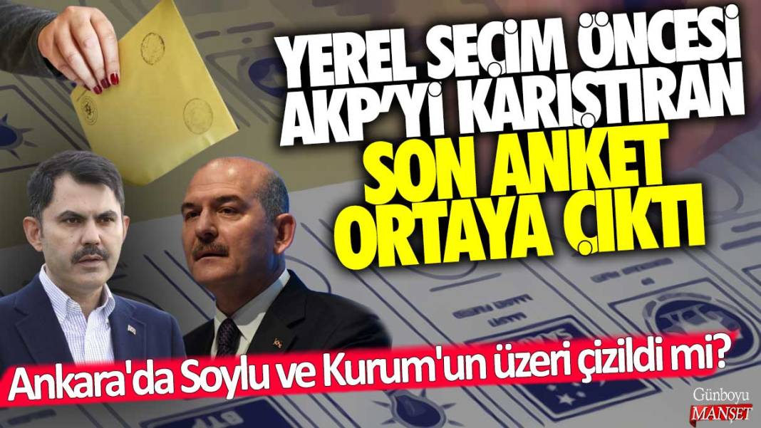 Ankara'da Süleyman Soylu ve Murat Kurum'un üzeri çizildi mi? Yerel seçim öncesi AKP'yi karıştıran son anket ortaya çıktı 1
