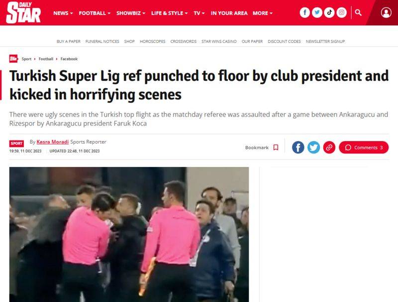 Türk futbolunun utanç gecesi! Ankaragücü Başkanı Faruk Koca'nın hakem Halil Umut Meler'e saldırısı dünya basınında nasıl yankı buldu? 6