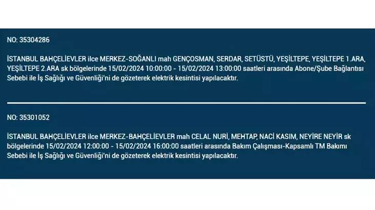 İstanbullular dikkat: İşte elektrik kesintisinin yaşanacağı ilçeler ve saatler... 10