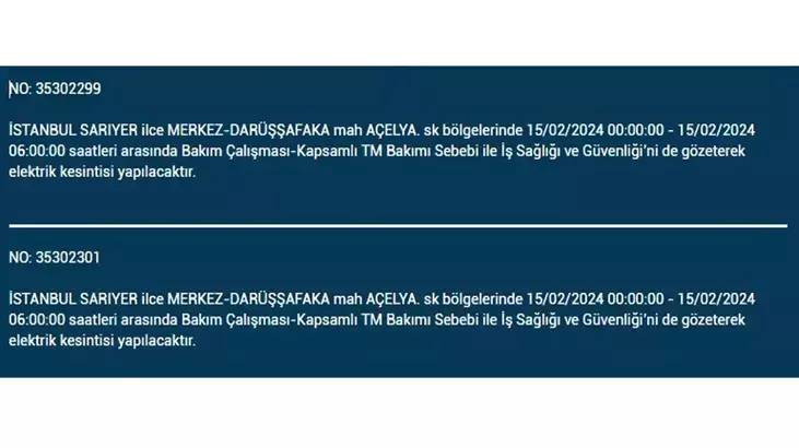 İstanbullular dikkat: İşte elektrik kesintisinin yaşanacağı ilçeler ve saatler... 33