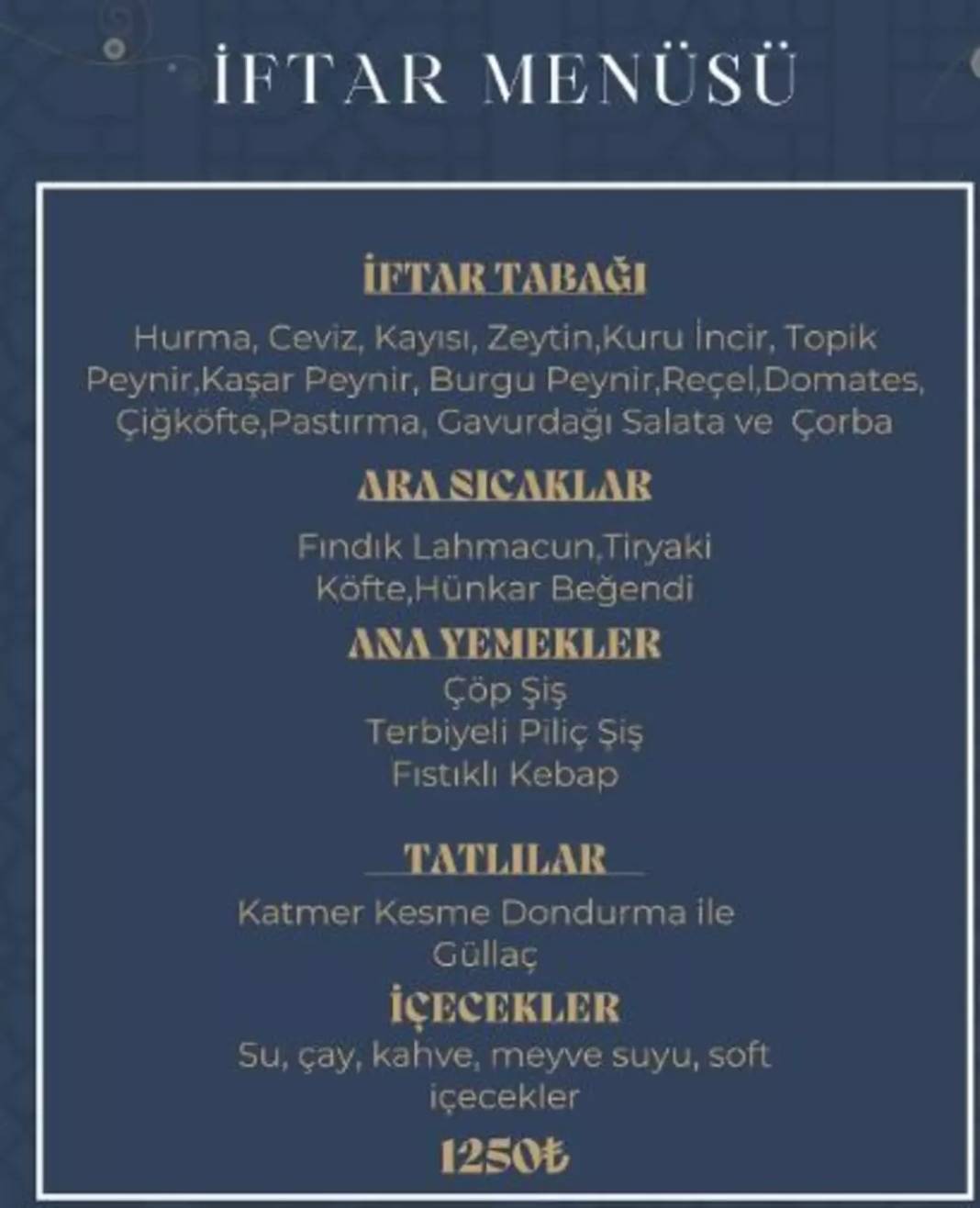 İstanbul'da iftar menüleri cep yakıyor! İşte ilçe ilçe fiyatlar 6