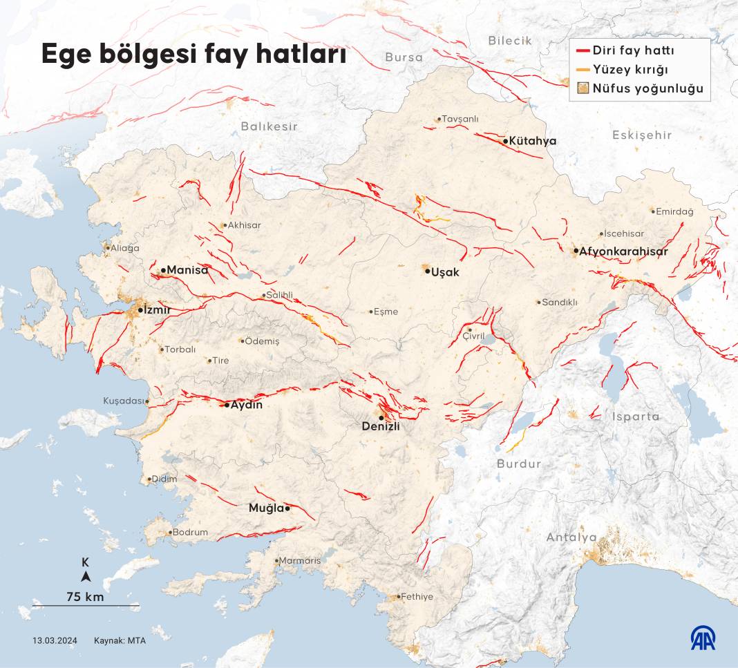 Türkiye’nin deprem haritası yenilendi! Nerede kaç diri fay var 5