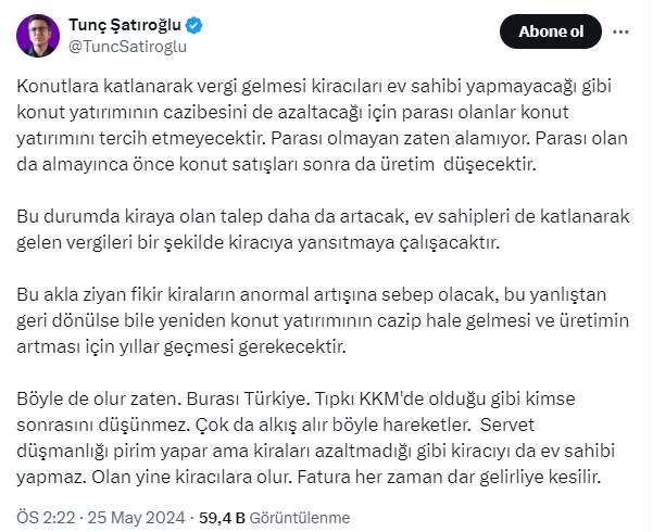 Tunç Şatıroğlu kara haberi verdi: Faturası ağır olacak 11