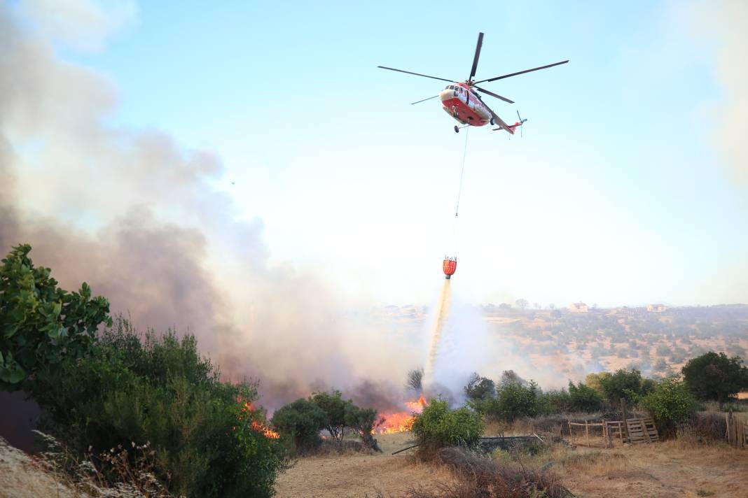Çanakkale’de orman yangını çıktı. İki köy boşaltıldı 9