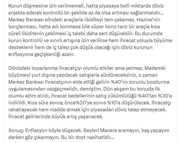 Şakkadanak Batırel yatırımcıyı şoke etti: Dolar çok sert düşecek 13