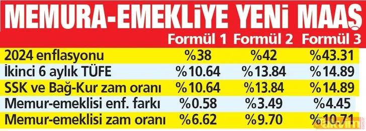 Emekli, memur ve asgari ücret maaşları kuruşu kuruşuna hesaplandı! İşte maaş tablosu 13