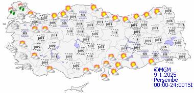 Meteoroloji hava durumu haritasını yayımladı: Kar geliyor 4