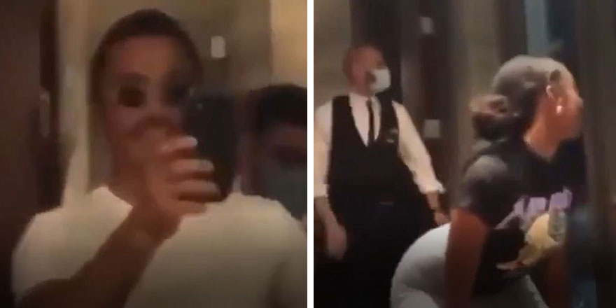 Nusret dans eden kadının videosunu çekerken kocasına yakalandı! Ortalığı birbirine kattı