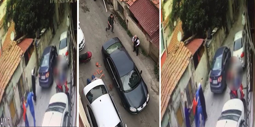 Beyoğlu'nda mahalle karıştı! İki ailenin silahlı çatışması kameralara yansıdı