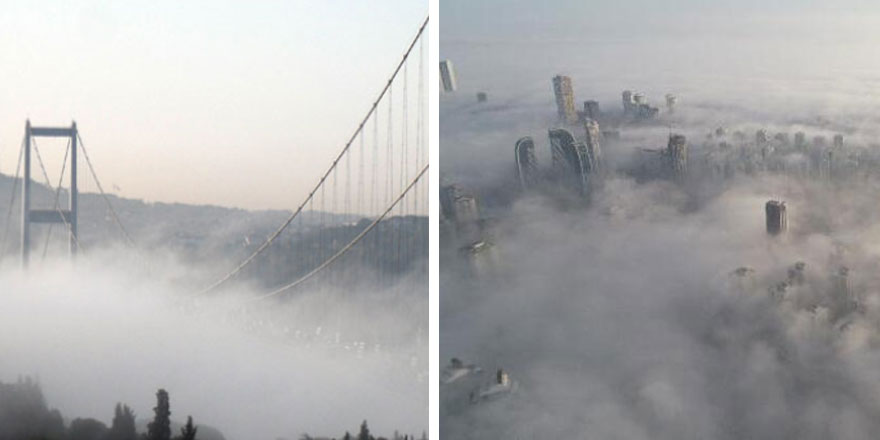 İstanbul'da yoğun sis! Göz gözü görmedi