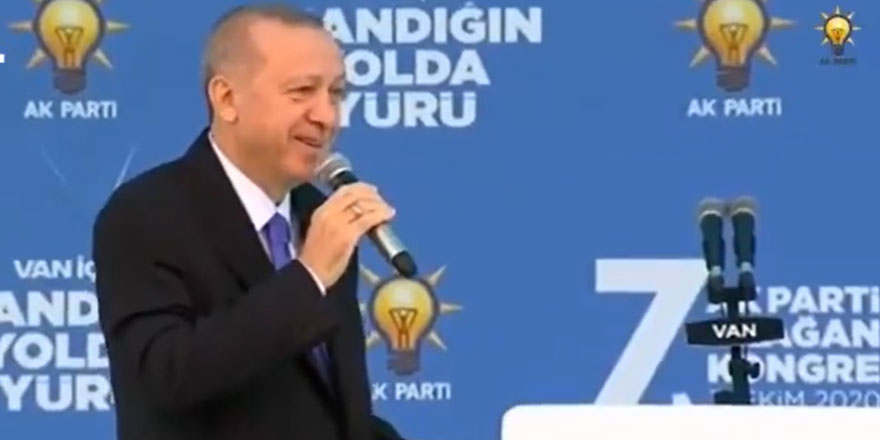 Erdoğan'dan Van'da kendisini çağıran AKP'lilere: E buradayım 