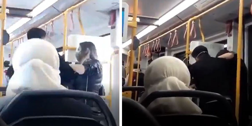 Bursa'da genç çifte laf atıldı, metro karıştı!
