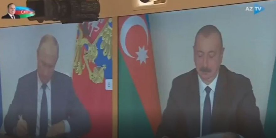 Vladimir Putin ile İlham Aliyev Dağlık Karabağ anlaşmasını imzaladı