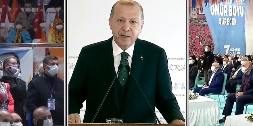 Erdoğan yine partililere sitem etti! "Şimdi bakıyorum salona ama..."