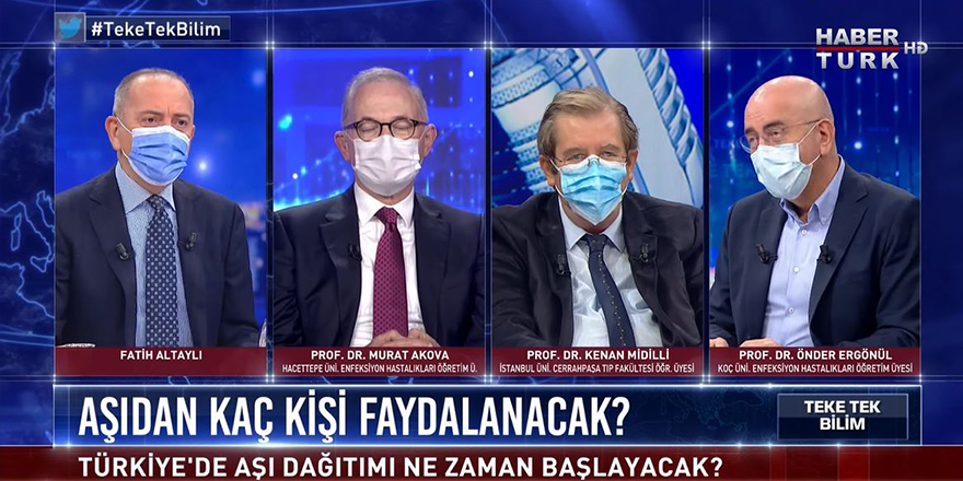 Fatih Altaylı'nın Teke Tek programında maske krizi: Virüs reklam arasına mı girdi
