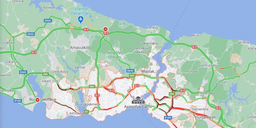Sokağa çıkma yasağı bitti! İstanbul'da trafik yoğunluğu yaşanıyor