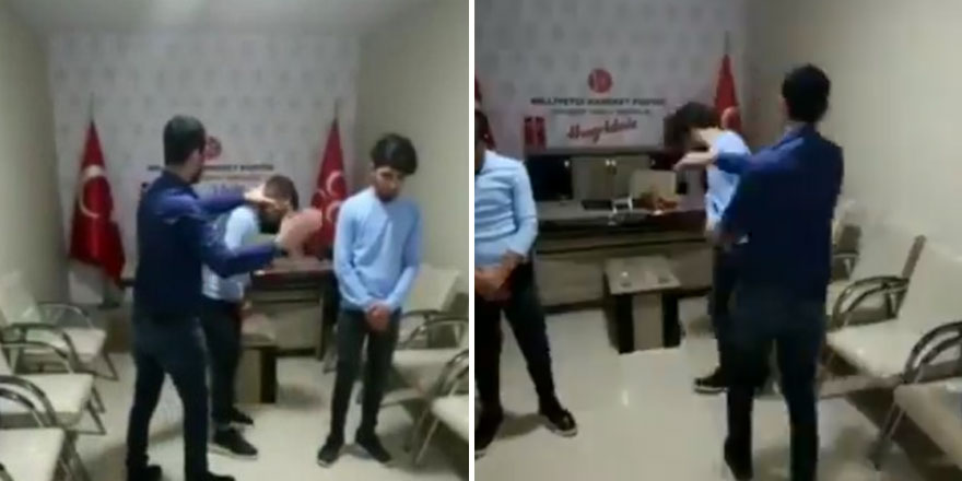 MHP  Viranşehir İlçe Başkan Yardımcısı'ndan iki gence tekme tokat dayak