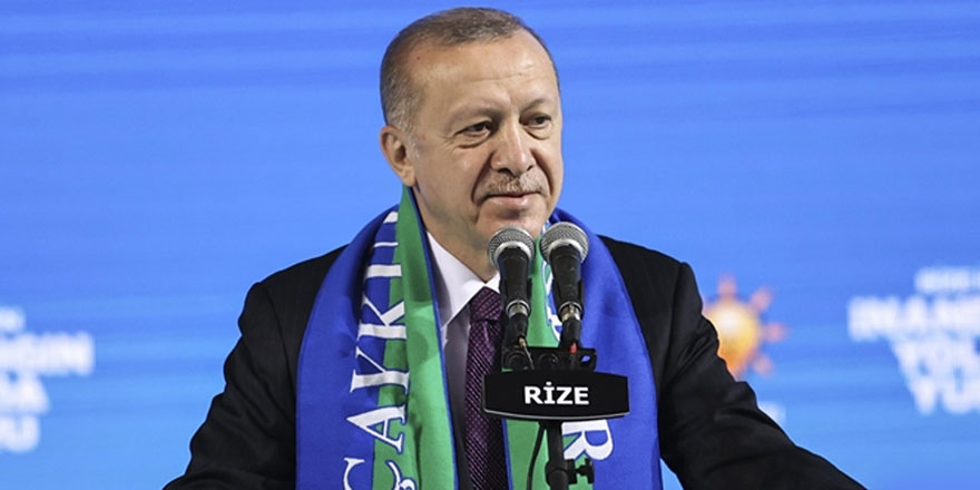 Cumhurbaşkanı Recep Tayyip Erdoğan Rize 7. Olağan İl Kongresi'nde konuştu