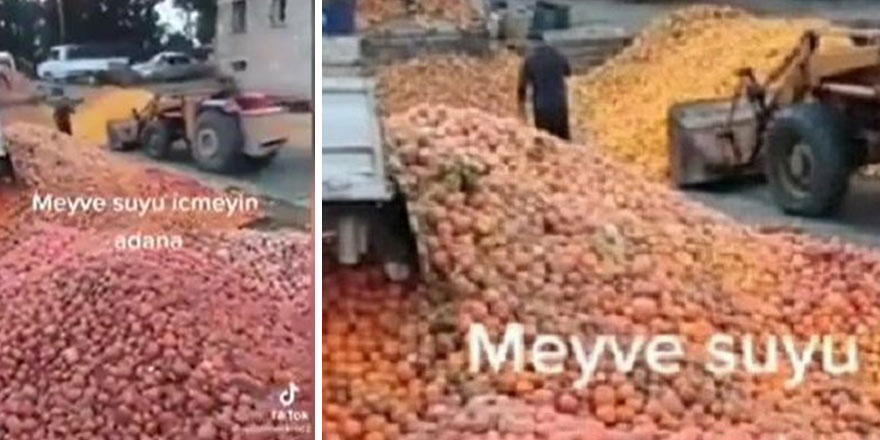 Adana'da çekilen skandal görüntüler! Çürümüş portakalı...