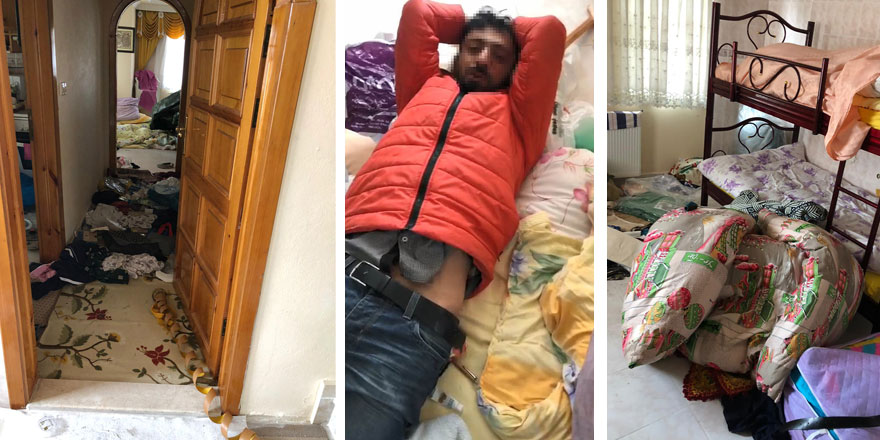 Bursa'da girdiği villada uyuya kalan hırsız vatandaşlar tarafından bağlanarak yakalandı