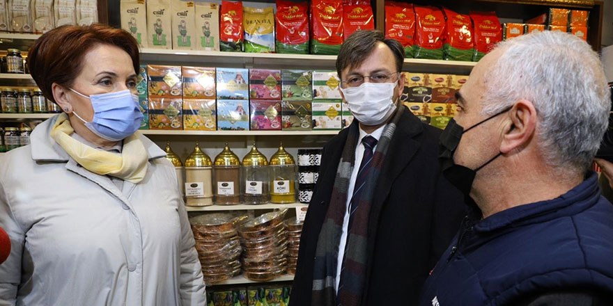 İYİ Parti Genel Başkanı Meral Akşener Büyükçekmece'de esnafı ziyaret etti!
