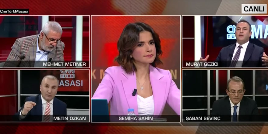 CNN Türk canlı yayınında Metin Özkan ve Murat Gezici arasında tartışma