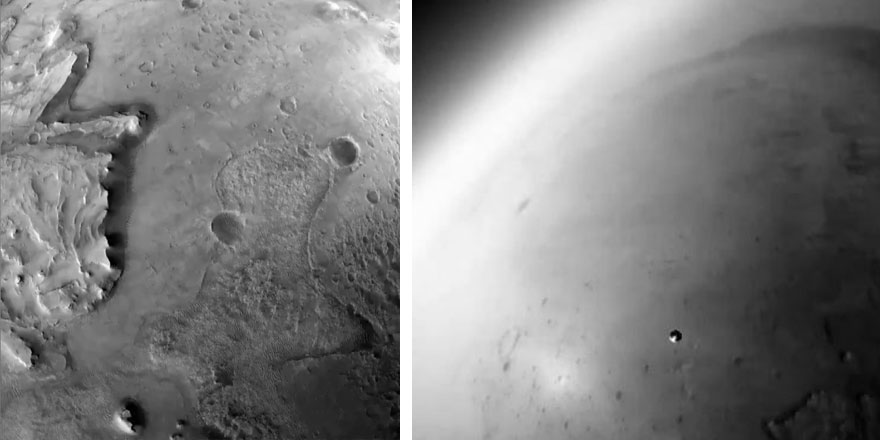 NASA Perseverance aracının inişine ait yeni görüntüler yayınladı 
