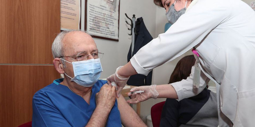 CHP lideri Kemal Kılıçdaroğlu ikinci doz korona virüs aşısını oldu!