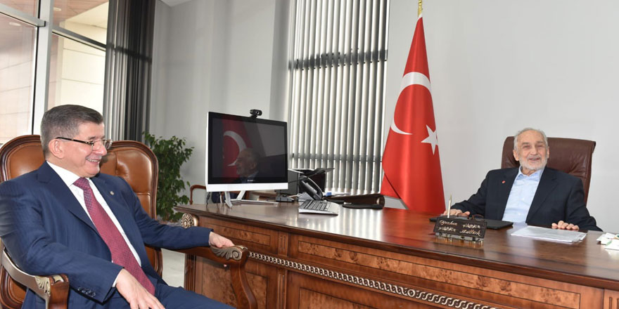 Ahmet Davutoğlu'ndan Oğuzhan Asiltürk'e ziyaret