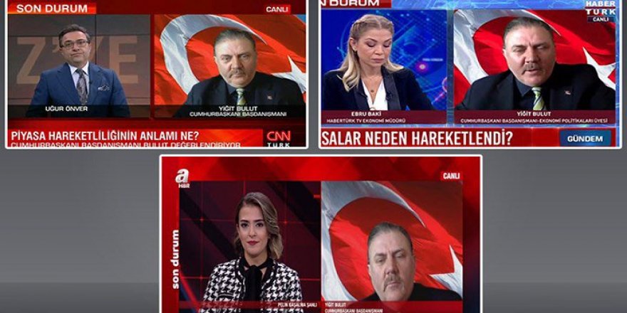 Cumhurbaşkanı Erdoğan'ın danışmanı Yiğit Bulut kanal kanal dolaştı 