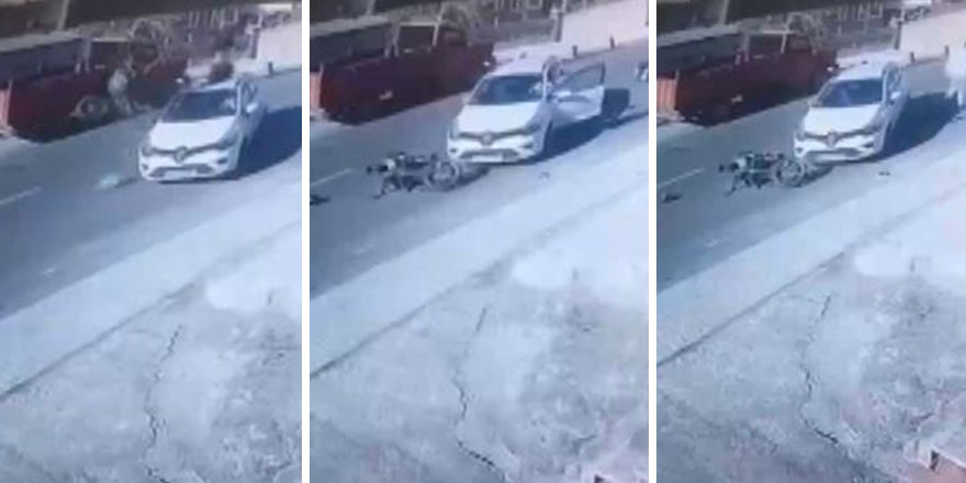 Beykoz'daki feci motosiklet kazası kamerada