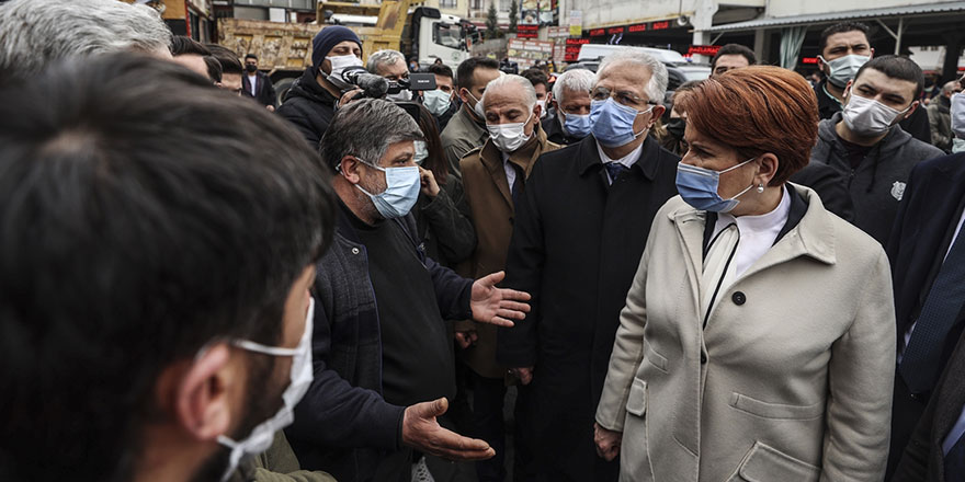 İYİ Parti Genel Başkanı Meral Akşener'den Kızılcahamam Kasaplar Çarşısı esnafına ziyaret