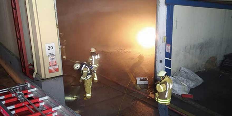 Silivri'de bir fabrikada korkutan yangın