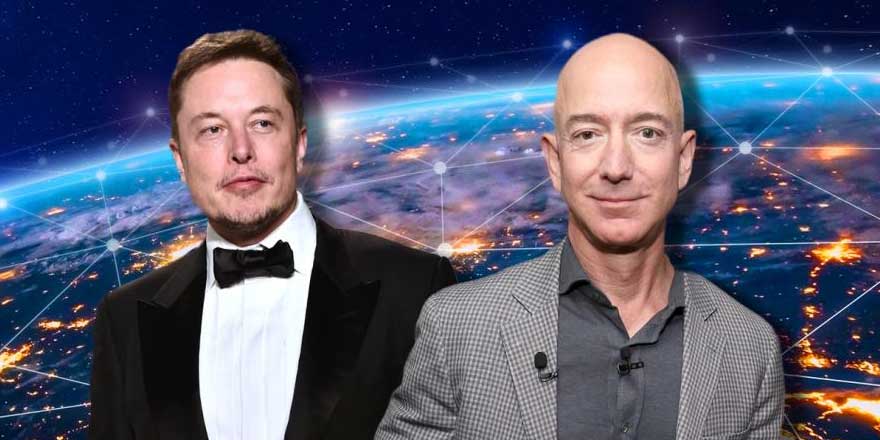Dünyanın en zengin iki insanı Jeff Bezos ve Elon Musk karşı karşıya geldi