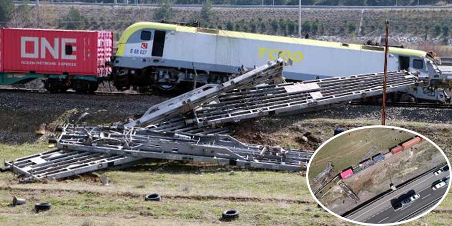 Korku dolu anlar! Adana'da tren kazasının anı anbean kaydedildi