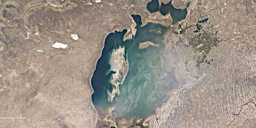 Uydu görüntüleri ortaya çıkardı! Aral Gölü 36 yıl sonra bu hale geldi