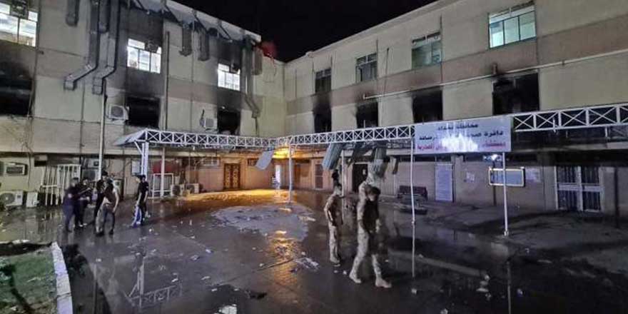Bağdat'ta korona virüs hastanesinde facia! 50'ye yakın kişi öldü