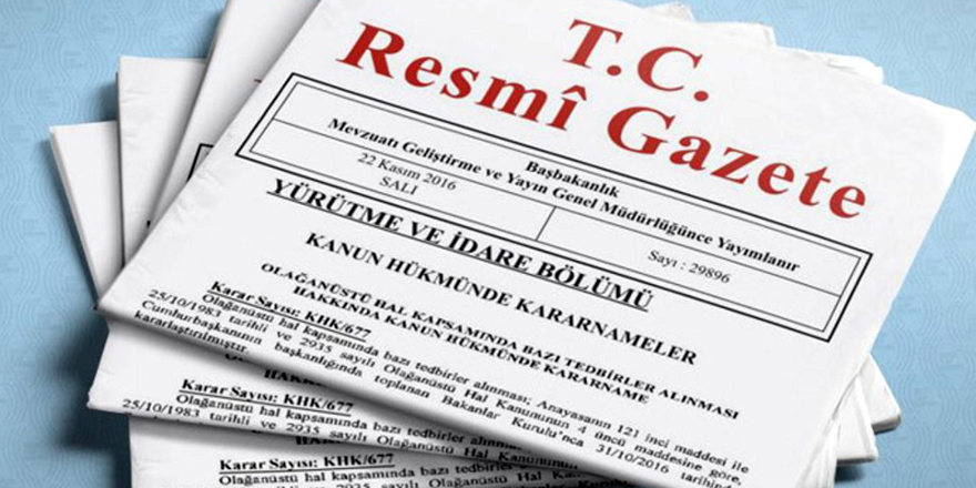 Resmi Gazete'de yayımladı: Türkiye'deki mal varlıkları donduruldu