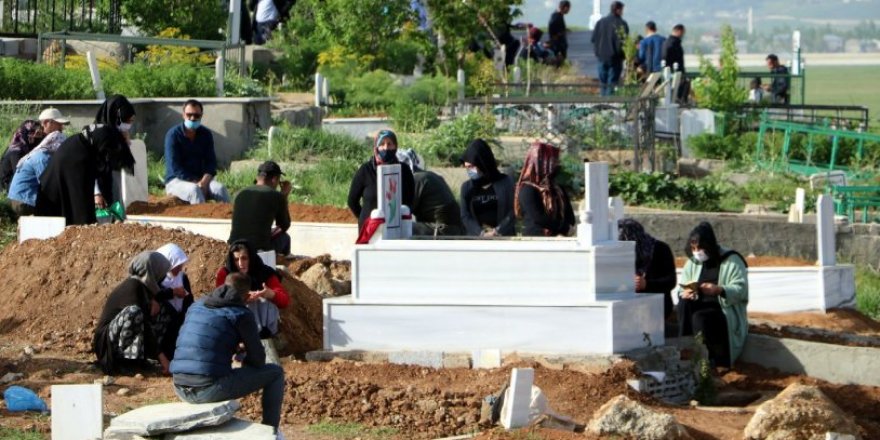 Hakkari Yüksekova'da yasağa rağmen mezarlıklarda yoğunluk yaşandı