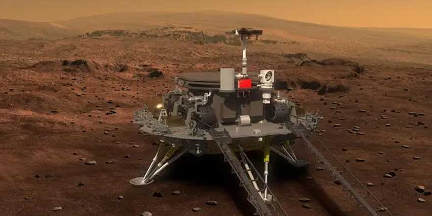 Çin duyurdu: Zhurong  gezgini Mars'a iniş yaptı