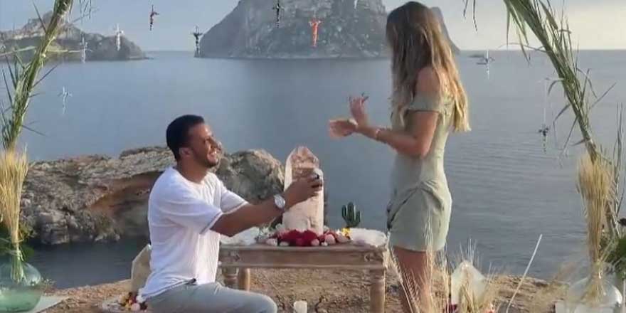 Sosyal medya bu görüntüleri konuşuyor! Mısırlı milyarder sevgiliden Şeyma Subaşı'na evlenme teklifi